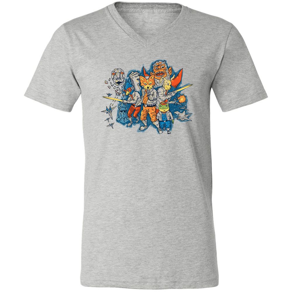 Unisex V-Neck T-Shirt - WGW224UY - Athletic Heather - 7