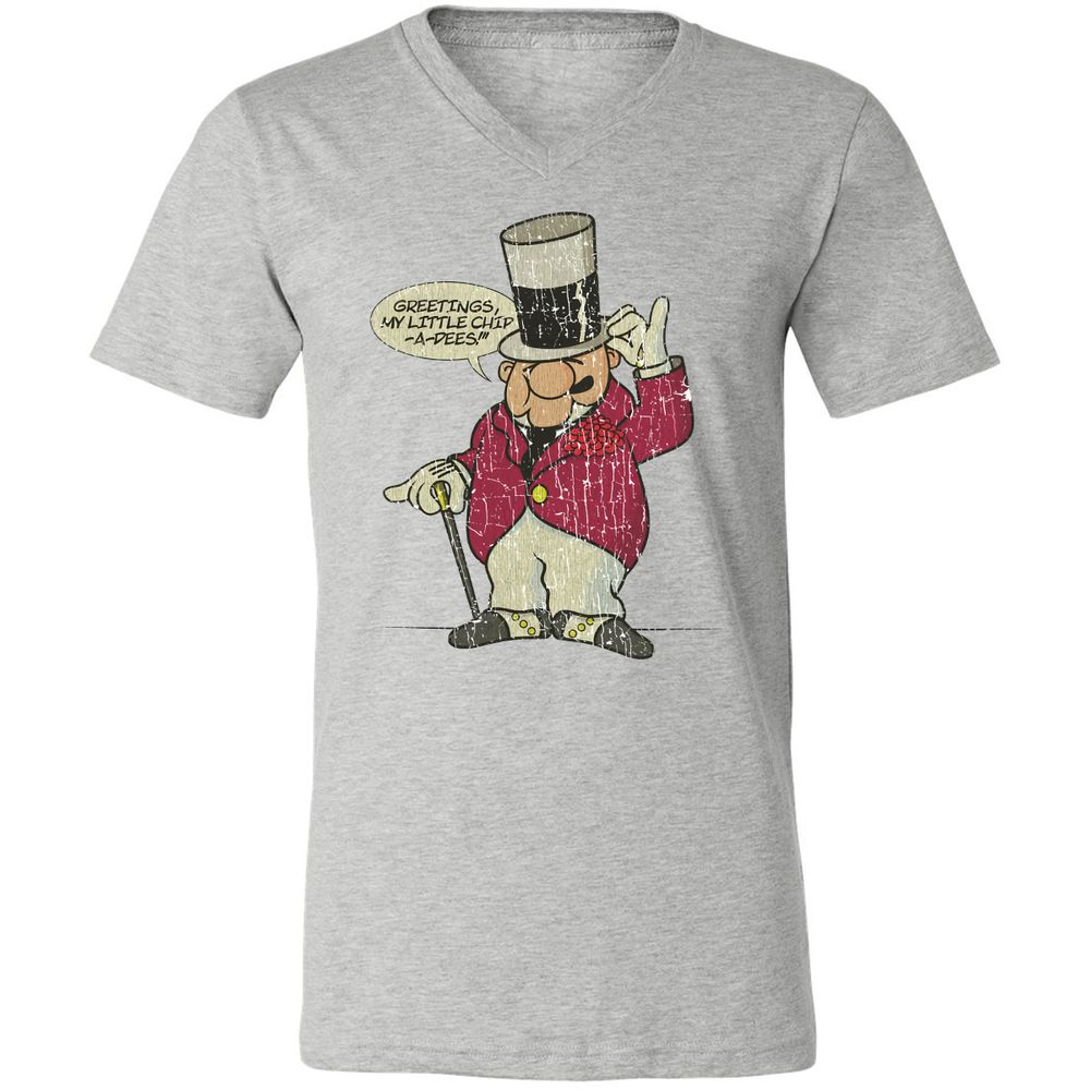 Unisex V-Neck T-Shirt - YZZ1PWQL - Athletic Heather - 7