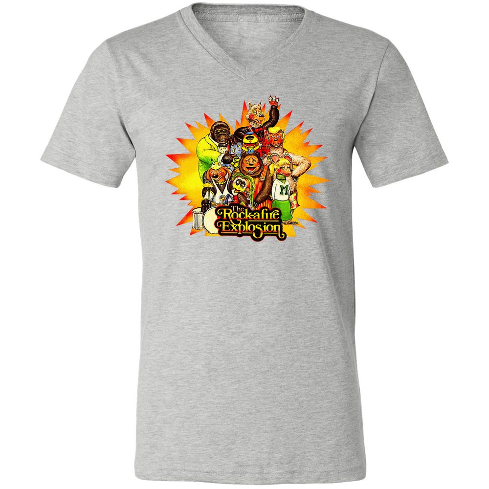 Unisex V-Neck T-Shirt - 47FPCENQ - Athletic Heather - 7