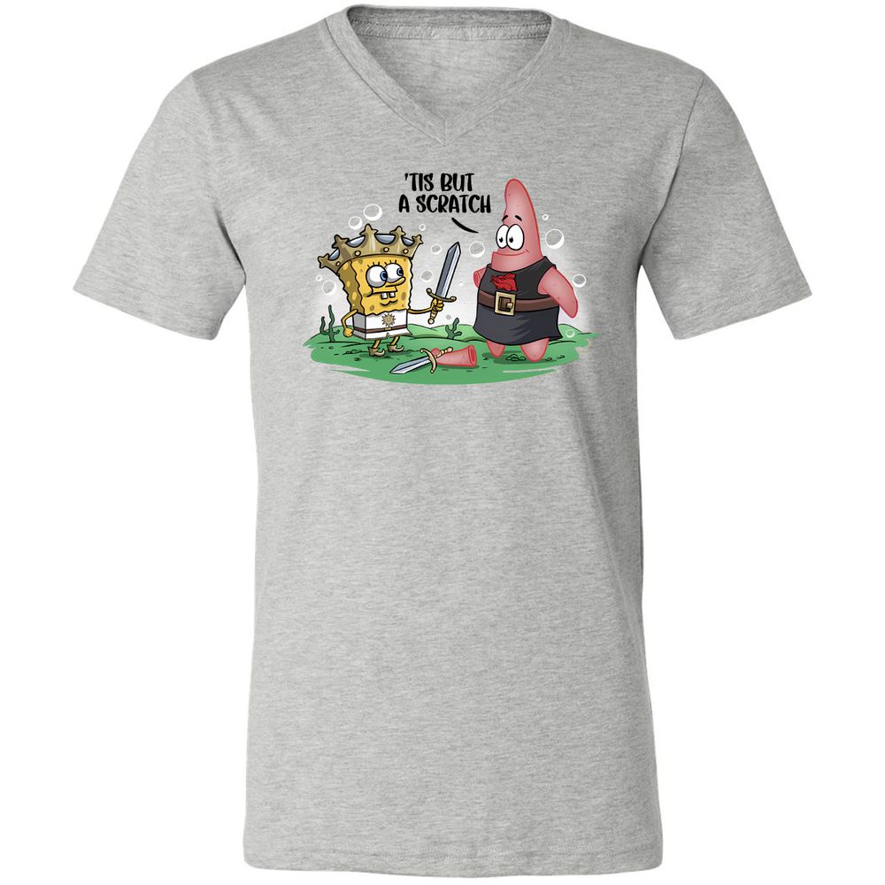 Unisex V-Neck T-Shirt - 3H61MKR8 - Athletic Heather - 7