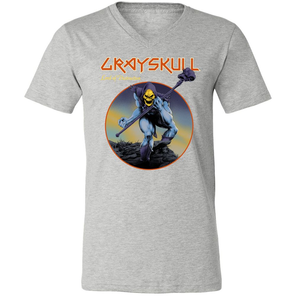 Unisex V-Neck T-Shirt - 84FZCFUN - Athletic Heather - 7