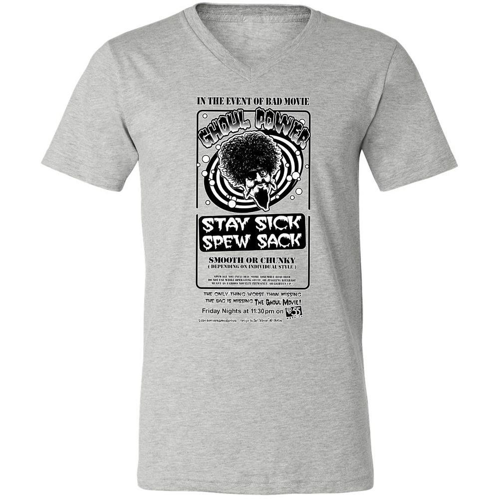Unisex V-Neck T-Shirt - MKPWBWCH - Athletic Heather - 7