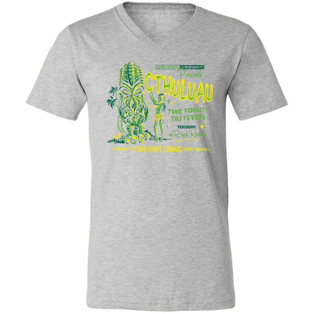 Unisex V-Neck T-Shirt - 5ZC2VZD1 - Athletic Heather - 7