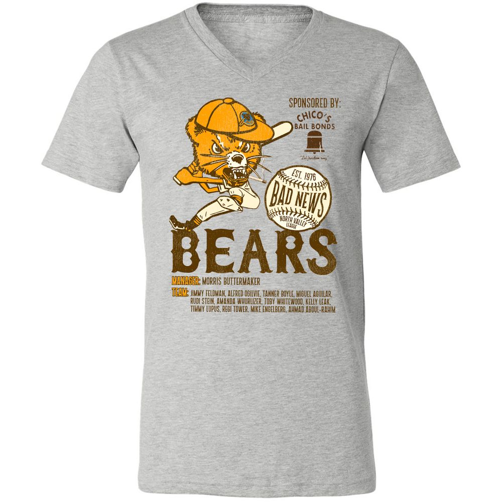 Unisex V-Neck T-Shirt - HV6RQVXQ - Athletic Heather - 7