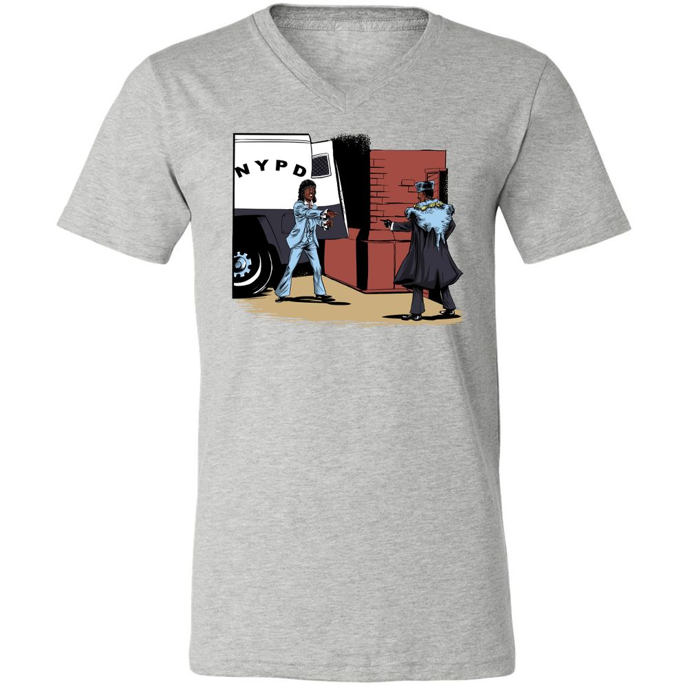 Unisex V-Neck T-Shirt - XAKL37BJ - Athletic Heather - 7