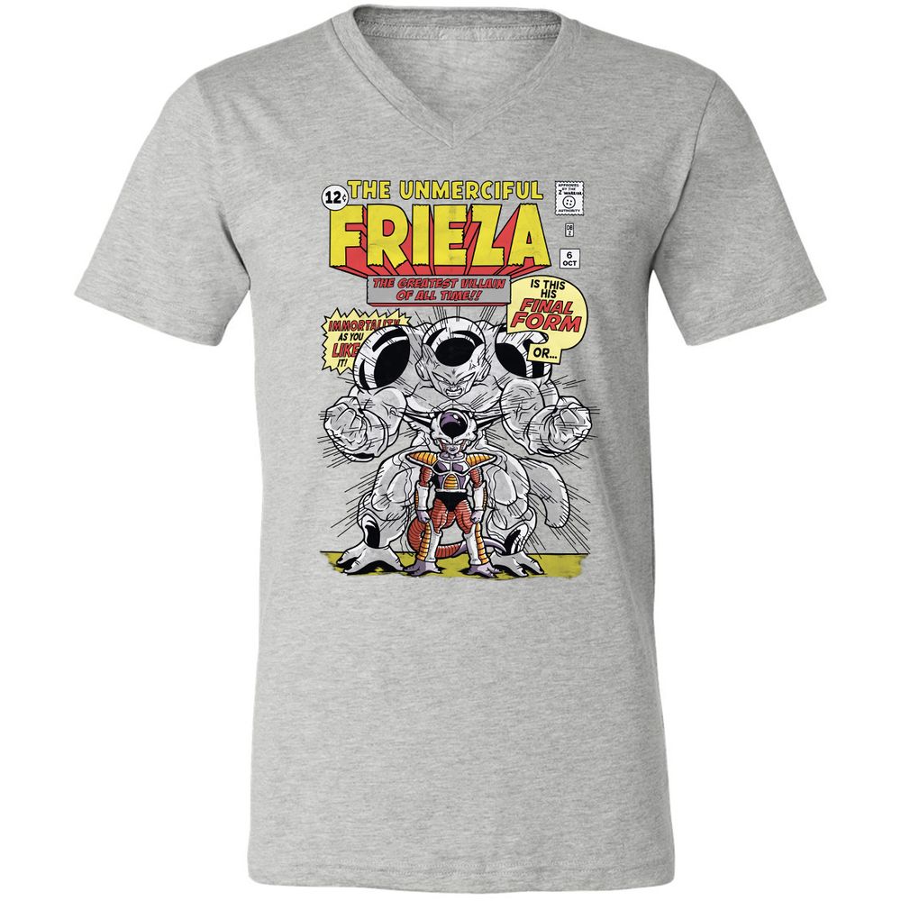 Unisex V-Neck T-Shirt - JEDVLBJT - Athletic Heather - 7