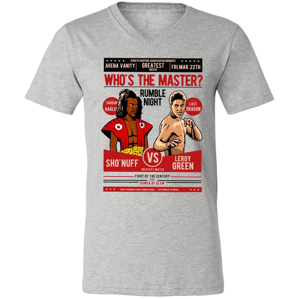 Unisex V-Neck T-Shirt - HDJ8DV88 - Athletic Heather - 7