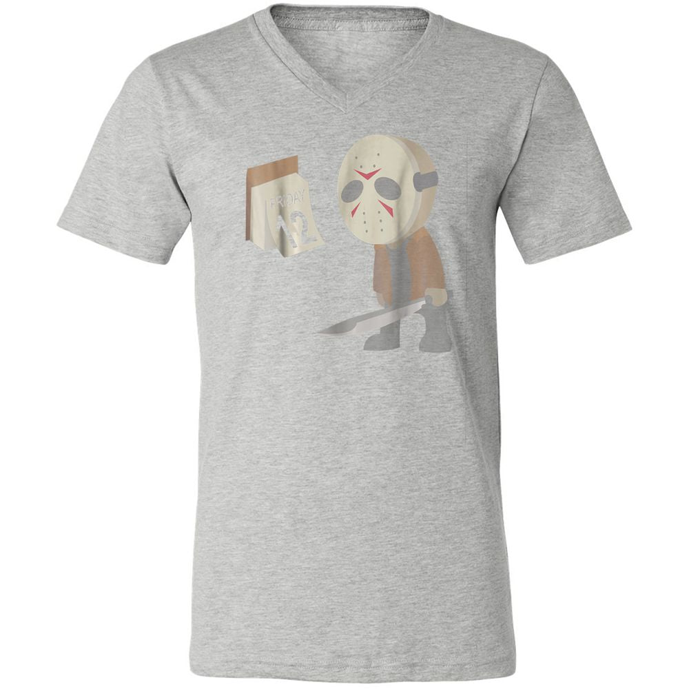 Unisex V-Neck T-Shirt - AKW3ZVBS - Athletic Heather - 7