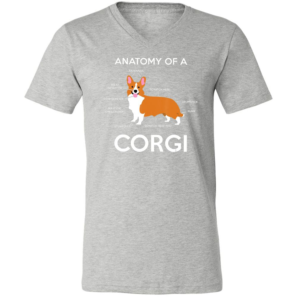 Unisex V-Neck T-Shirt - EY3G6V34 - Athletic Heather - 7