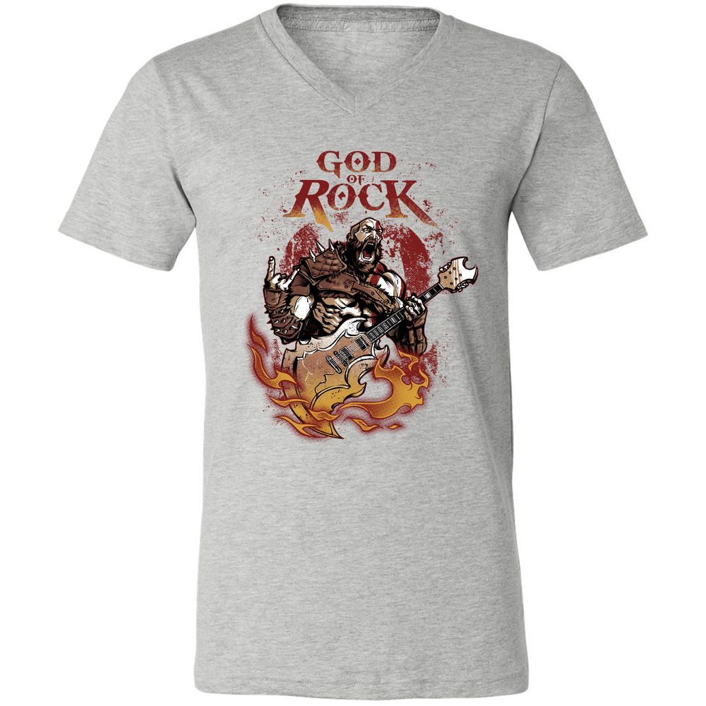 Unisex V-Neck T-Shirt - SBX6R4FP - Athletic Heather - 7