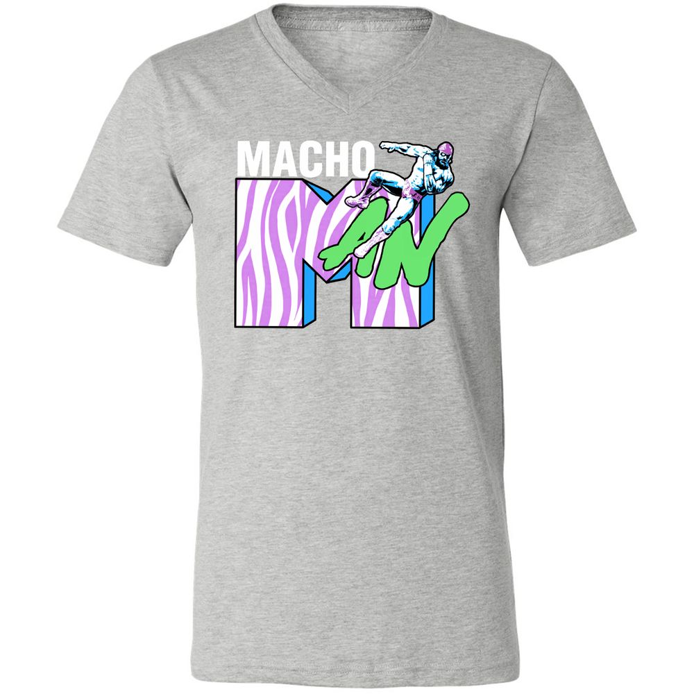 Unisex V-Neck T-Shirt - 8HRYNJ3D - Athletic Heather - 7