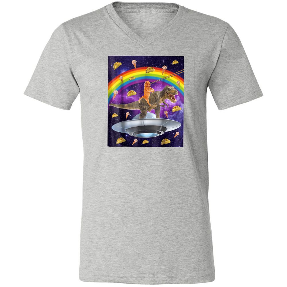 Unisex V-Neck T-Shirt - NL14CKS9 - Athletic Heather - 7