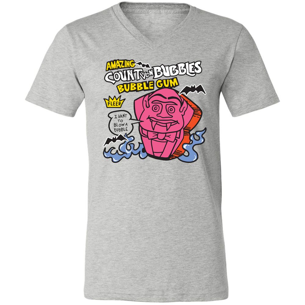 Unisex V-Neck T-Shirt - M7GB3AB6 - Athletic Heather - 7