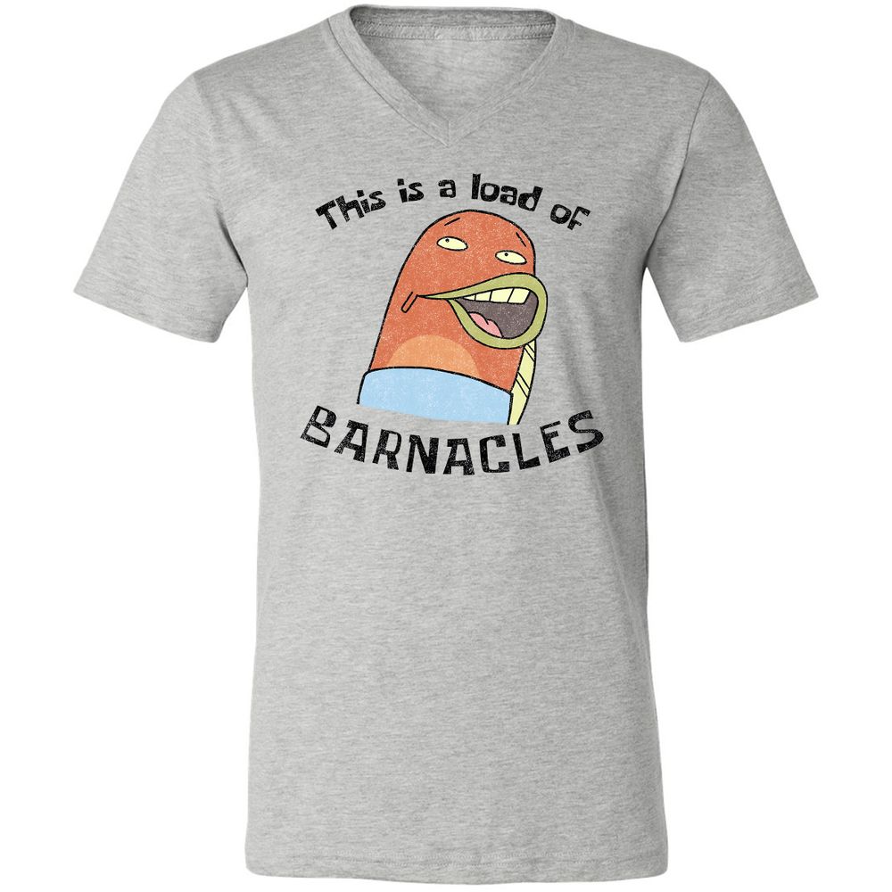 Unisex V-Neck T-Shirt - JJVUQG65 - Athletic Heather - 7