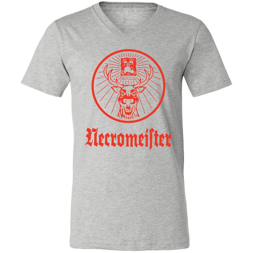 Unisex V-Neck T-Shirt - TVZFM4XH - Athletic Heather - 7