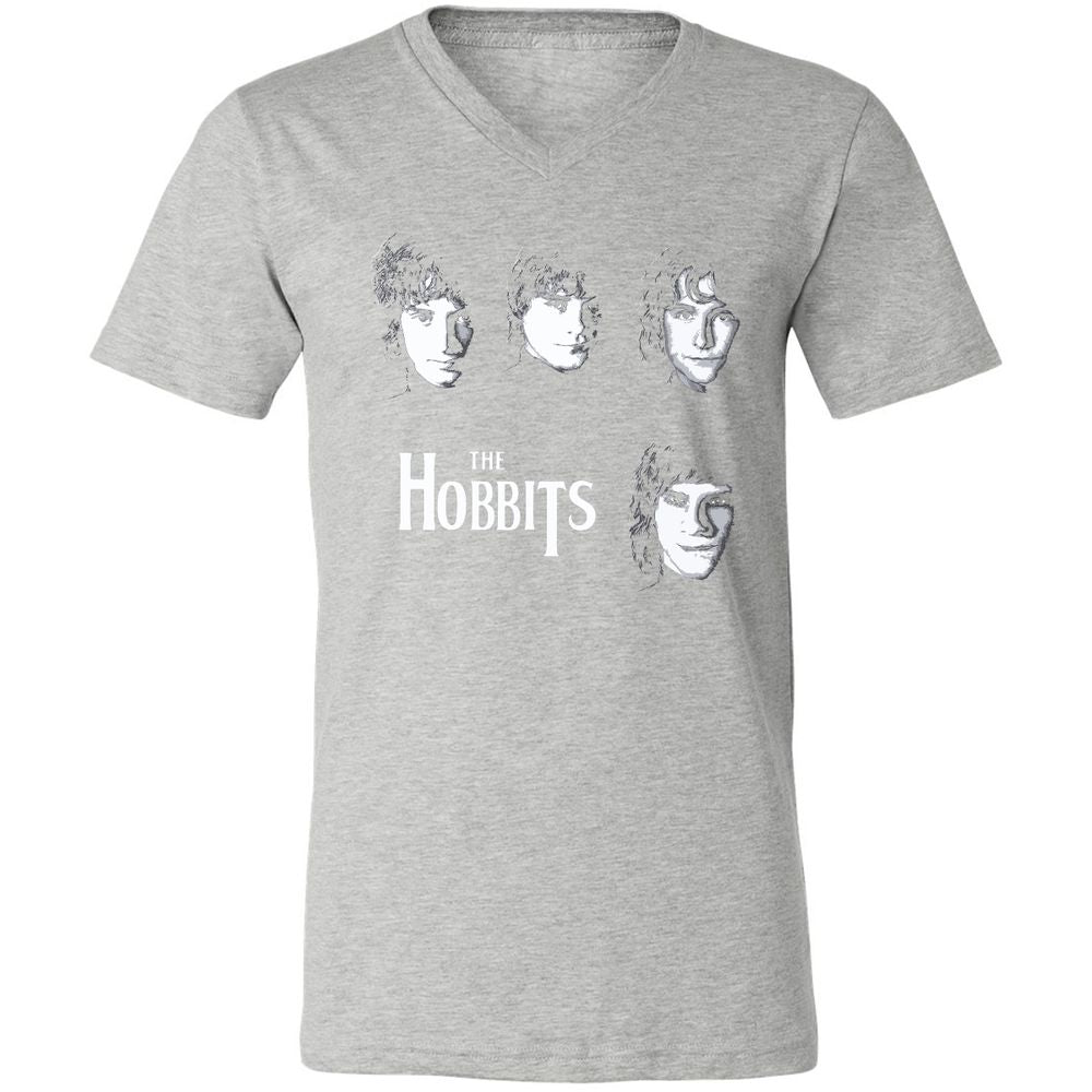 Unisex V-Neck T-Shirt - L2BXMC7M - Athletic Heather - 7