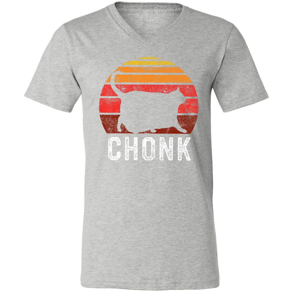 Unisex V-Neck T-Shirt - 25TJ8DGA - Athletic Heather - 7