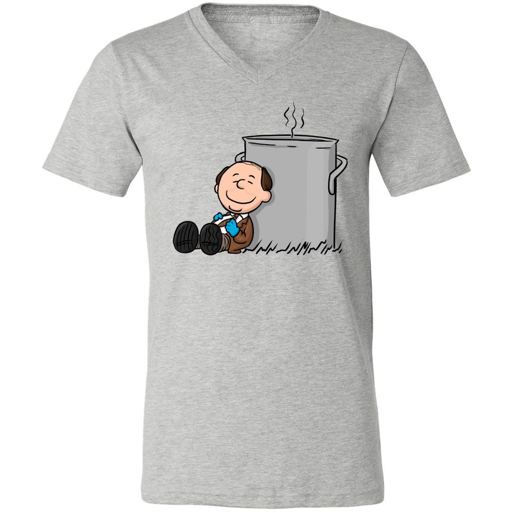 Unisex V-Neck T-Shirt - VDQA34A8 - Athletic Heather - 7