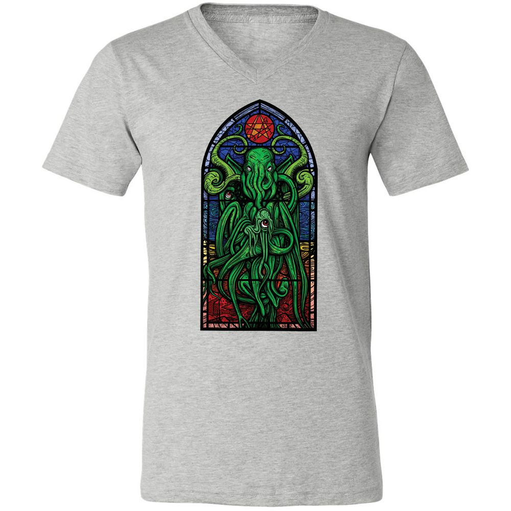 Unisex V-Neck T-Shirt - TWE2ZB68 - Athletic Heather - 7