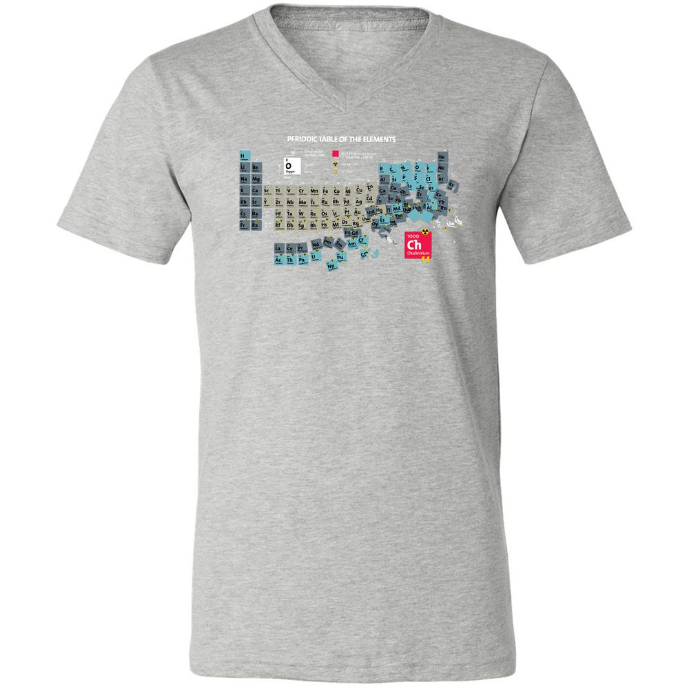 Unisex V-Neck T-Shirt - SXQV4HBL - Athletic Heather - 7