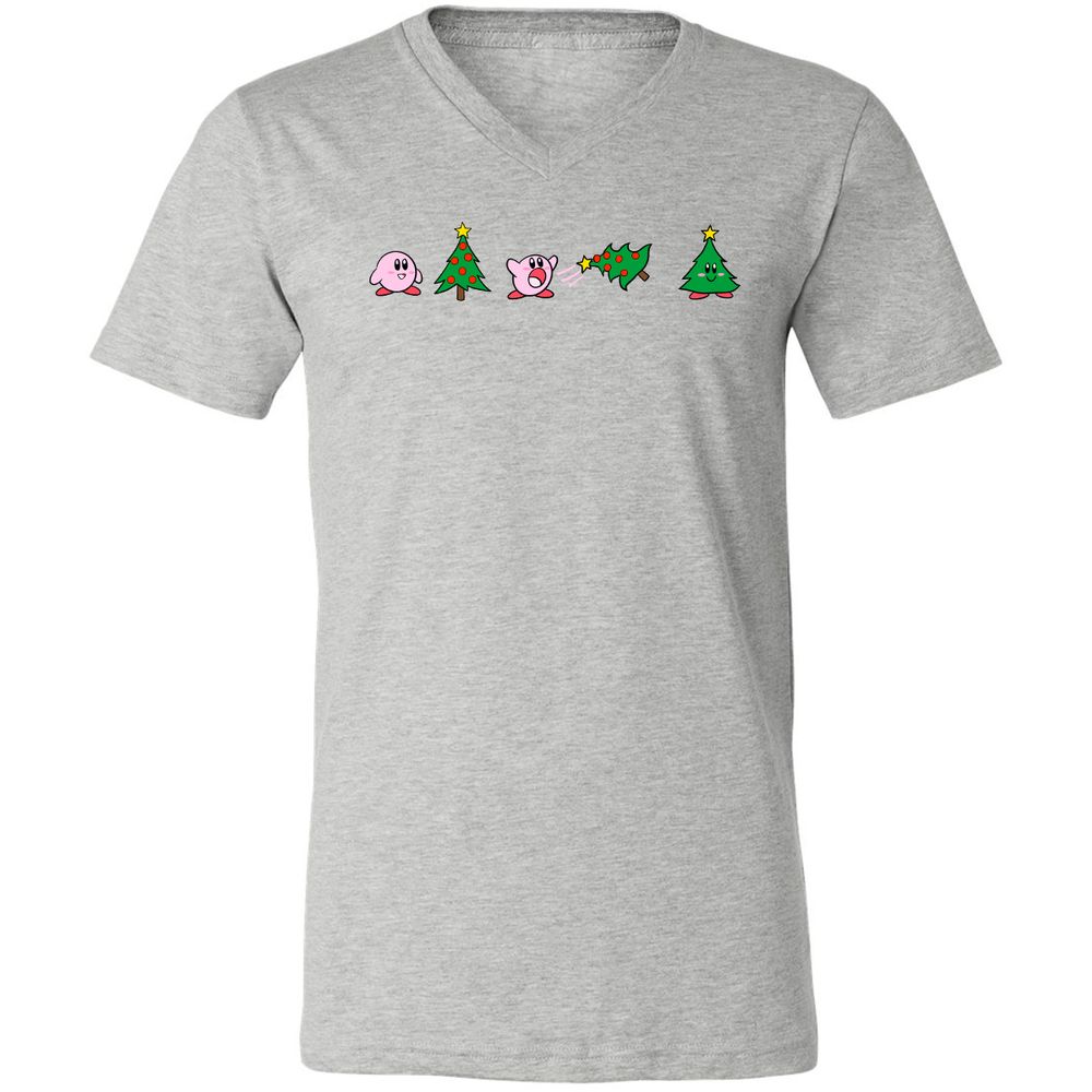 Unisex V-Neck T-Shirt - 2XNGVC66 - Athletic Heather - 7