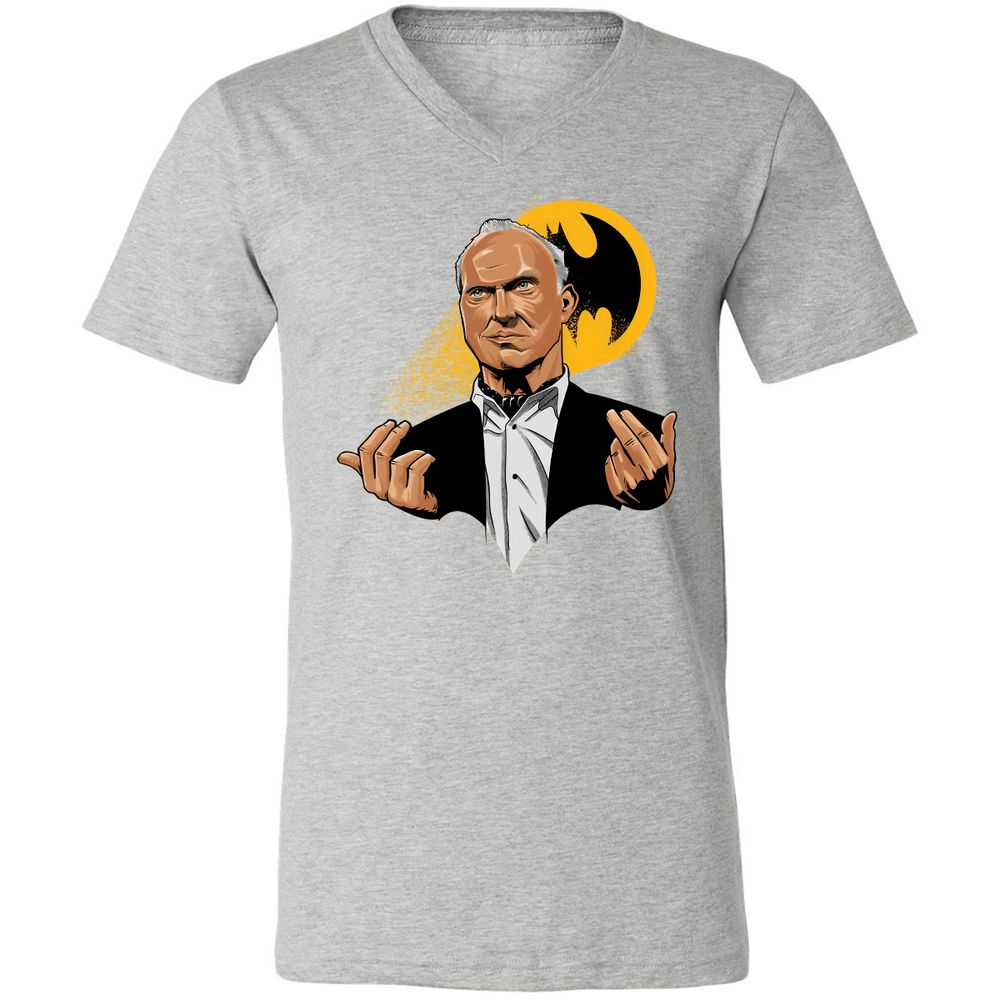 Unisex V-Neck T-Shirt - Q2ZS4ETE - Athletic Heather - 7