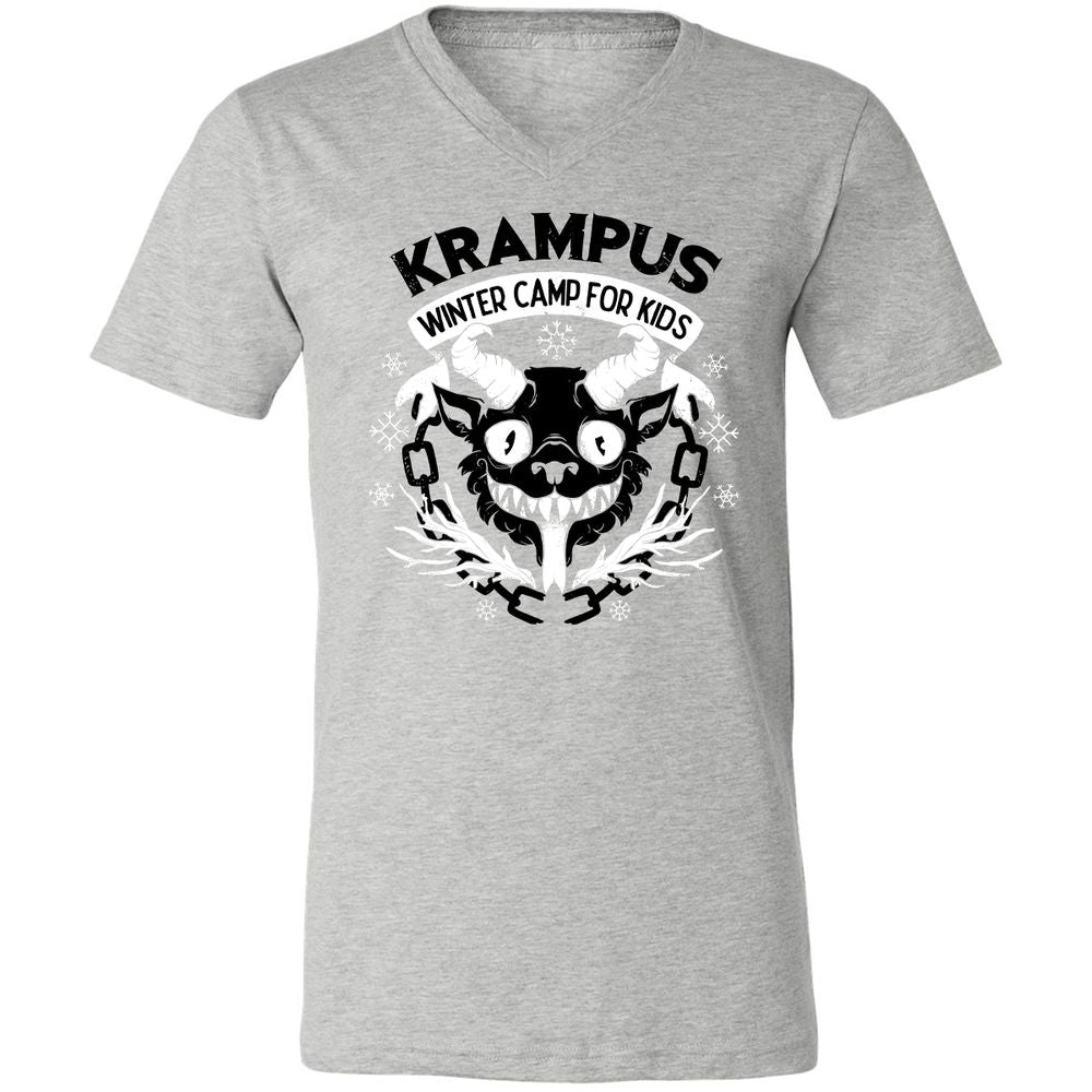 Unisex V-Neck T-Shirt - 2LC9QRG1 - Athletic Heather - 7