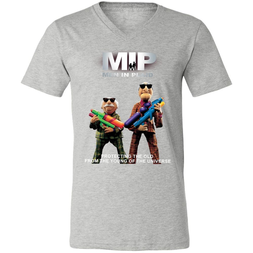 Unisex V-Neck T-Shirt - B7CTGD7T - Athletic Heather - 7