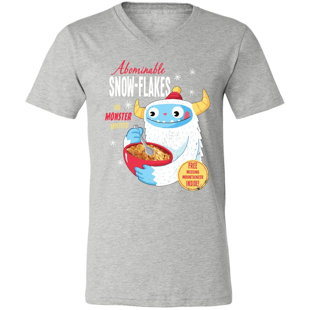 Unisex V-Neck T-Shirt - 8PPRHABS - Athletic Heather - 7