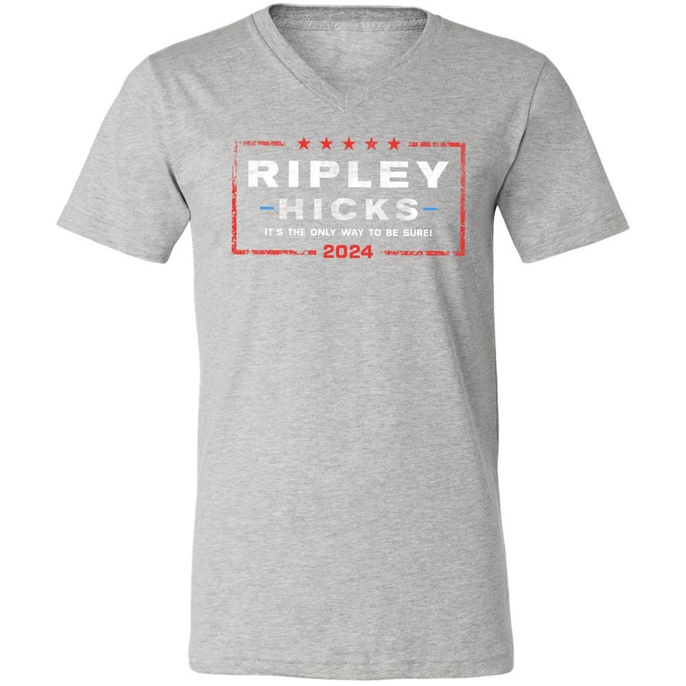 Unisex V-Neck T-Shirt - UP4Y1Q63 - Athletic Heather - 7