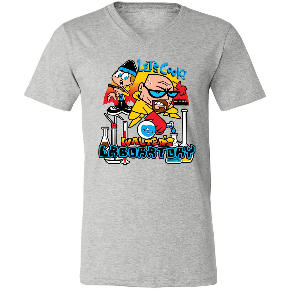 Unisex V-Neck T-Shirt - 29PZUUCS - Athletic Heather - 7