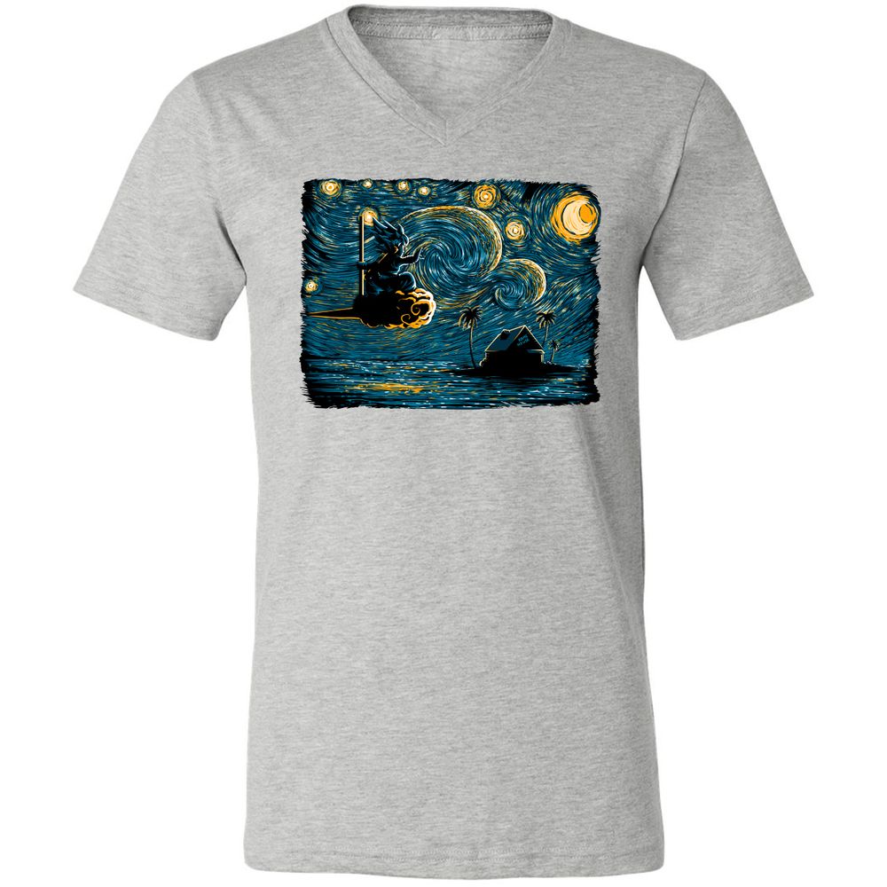 Unisex V-Neck T-Shirt - GSEEQPRU - Athletic Heather - 7