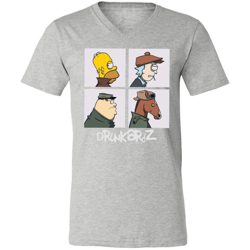 Unisex V-Neck T-Shirt - 99QQZYV4 - Athletic Heather - 7