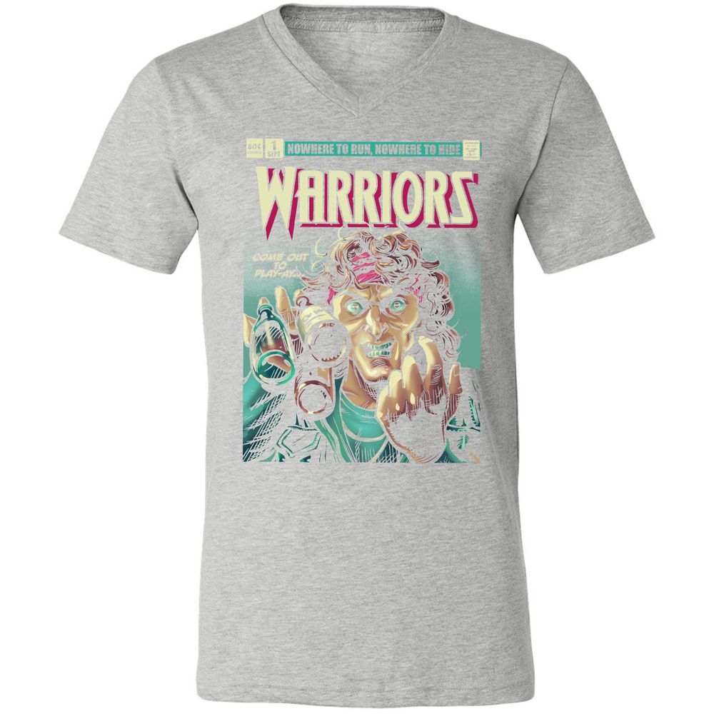 Unisex V-Neck T-Shirt - UE4J8LM5 - Athletic Heather - 7