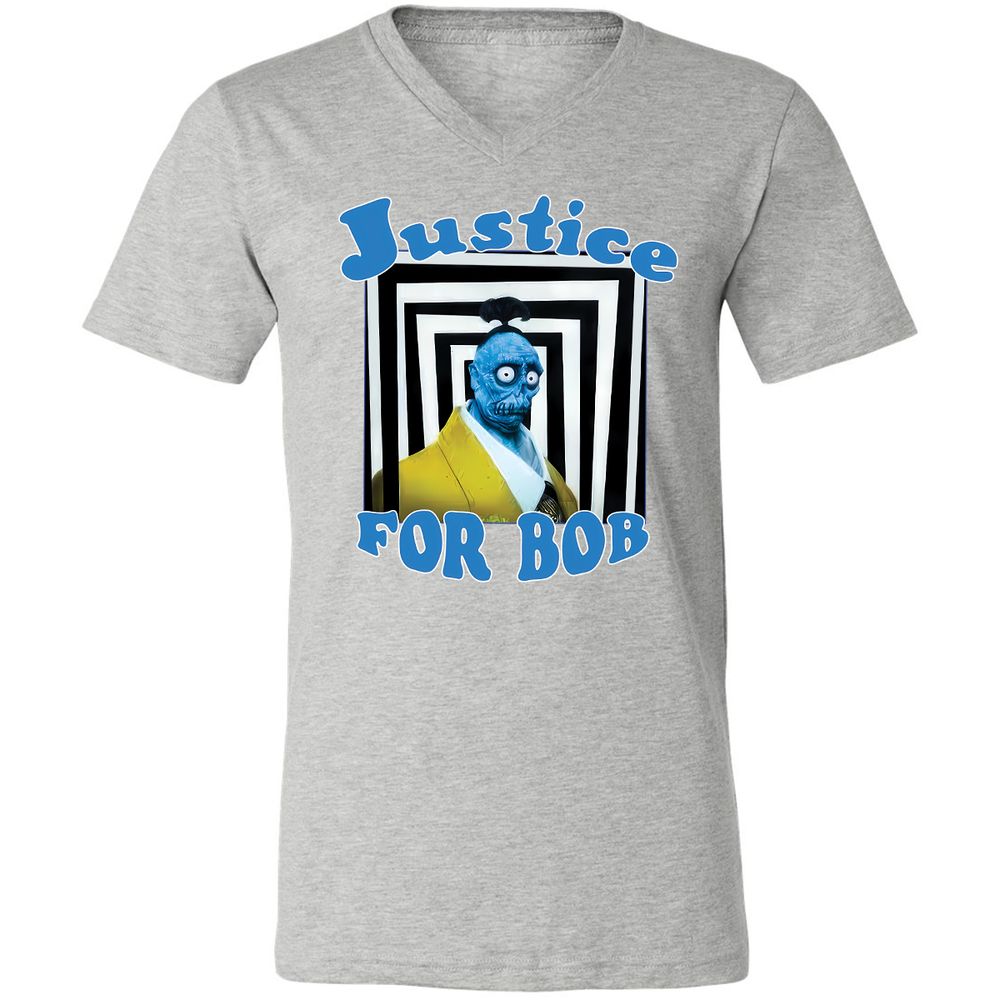 Unisex V-Neck T-Shirt - LAD5XWSS - Athletic Heather - 7