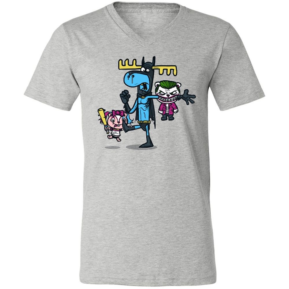 Unisex V-Neck T-Shirt - GXGN7ZFL - Athletic Heather - 7