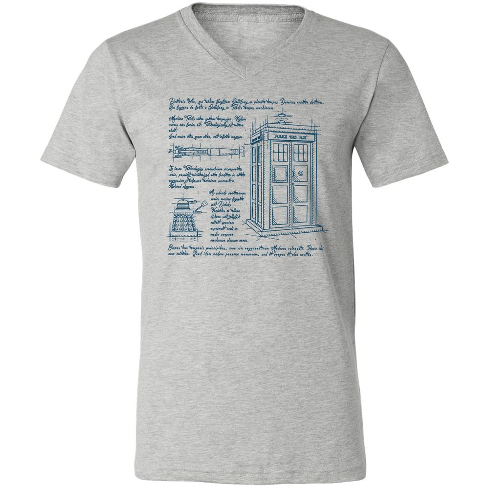 Unisex V-Neck T-Shirt - 846VQHVP - Athletic Heather - 7