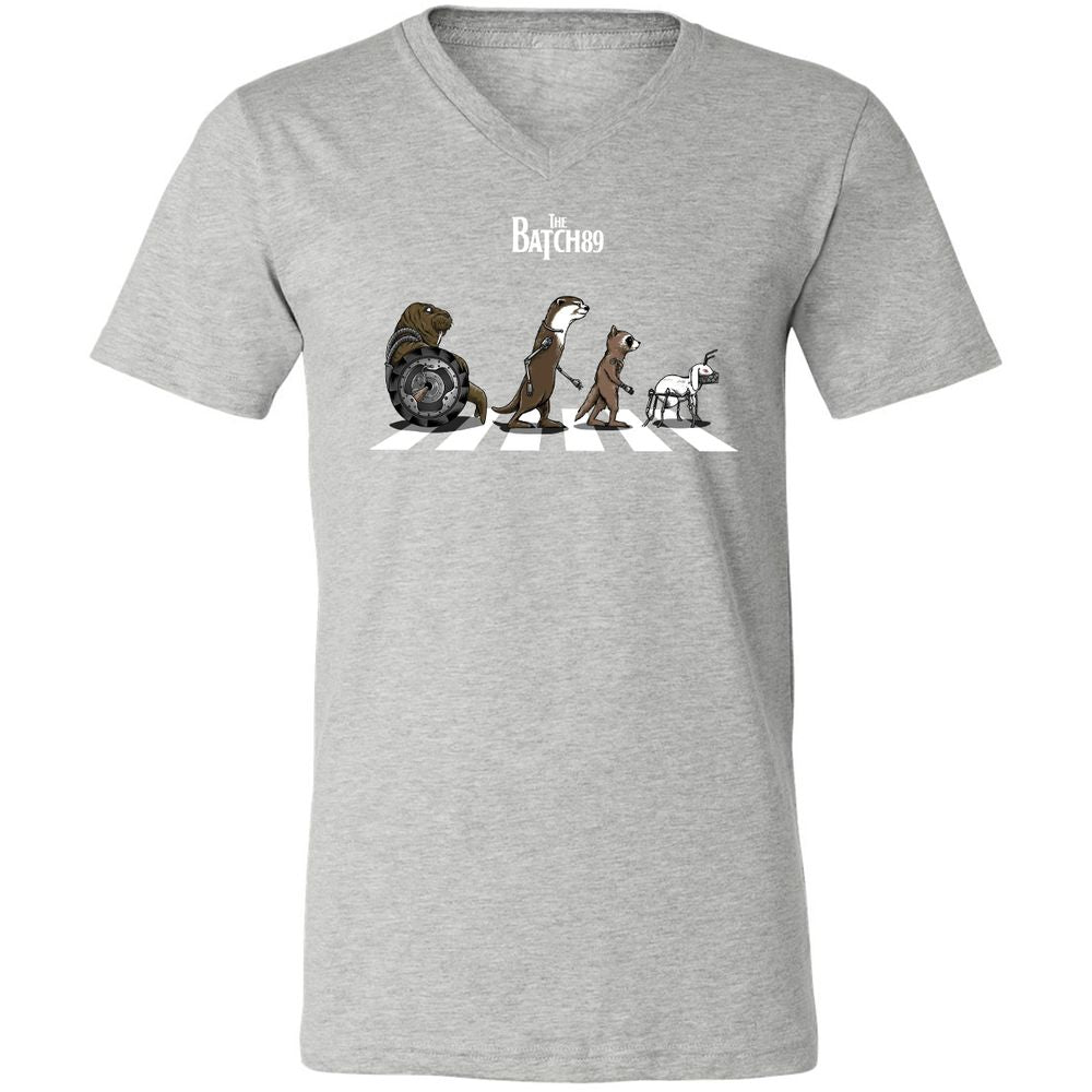 Unisex V-Neck T-Shirt - 8LQ1188B - Athletic Heather - 7