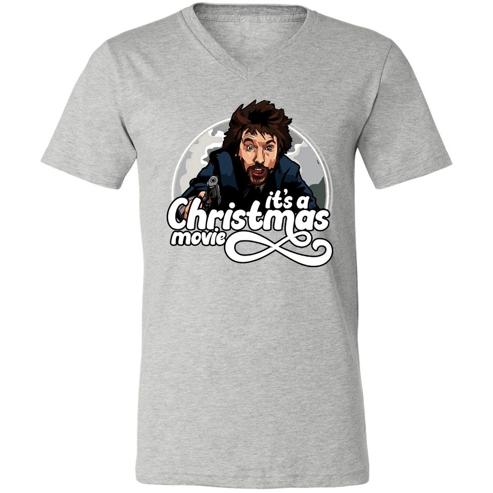 Unisex V-Neck T-Shirt - 2F8ERZPU - Athletic Heather - 7