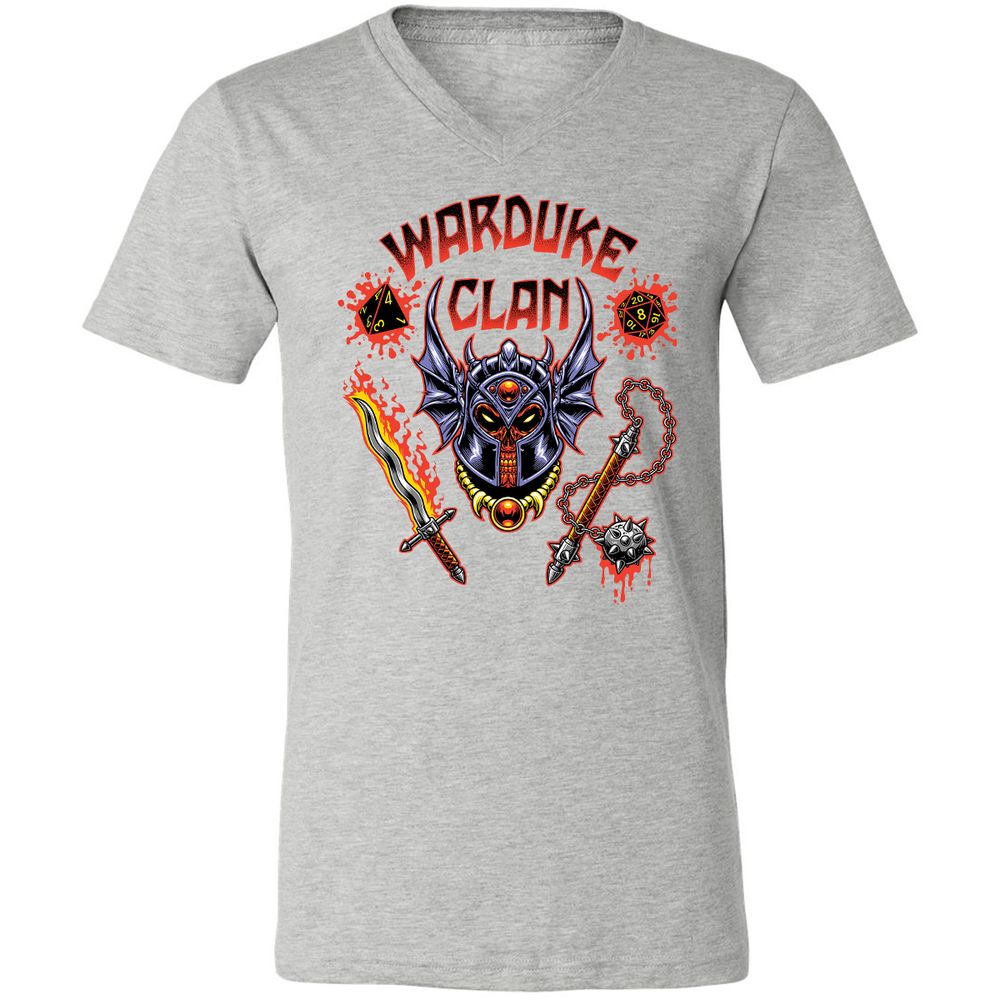 Unisex V-Neck T-Shirt - 8MB1JHWG - Athletic Heather - 7