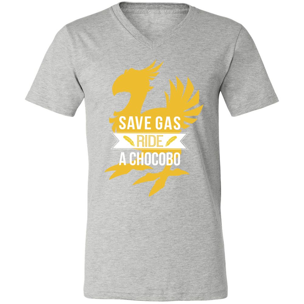 Unisex V-Neck T-Shirt - 7GPKDMGA - Athletic Heather - 7