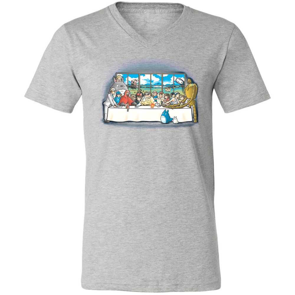 Unisex V-Neck T-Shirt - EMNYQRNP - Athletic Heather - 7