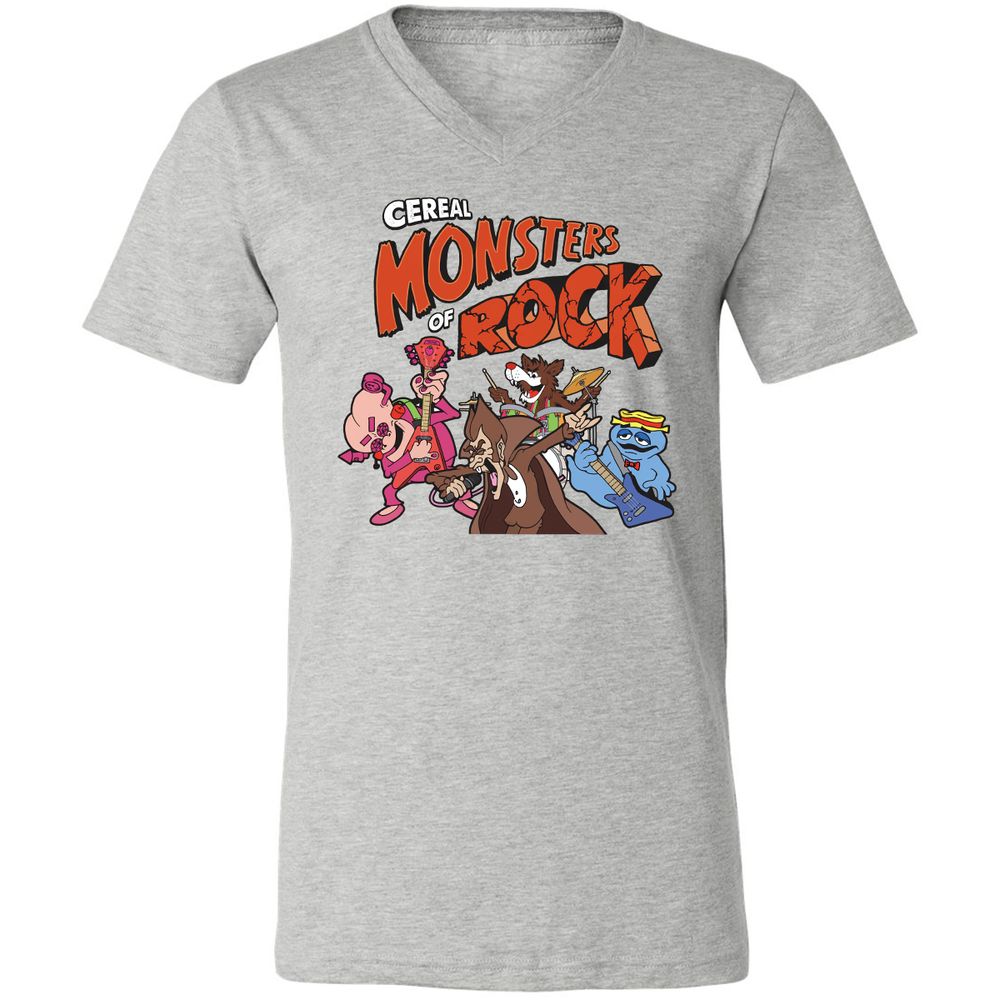 Unisex V-Neck T-Shirt - BB8WW48R - Athletic Heather - 7