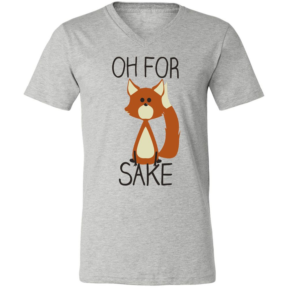 Unisex V-Neck T-Shirt - HP9JT6A8 - Athletic Heather - 7