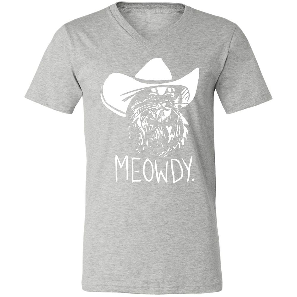 Unisex V-Neck T-Shirt - T9XRHC85 - Athletic Heather - 7