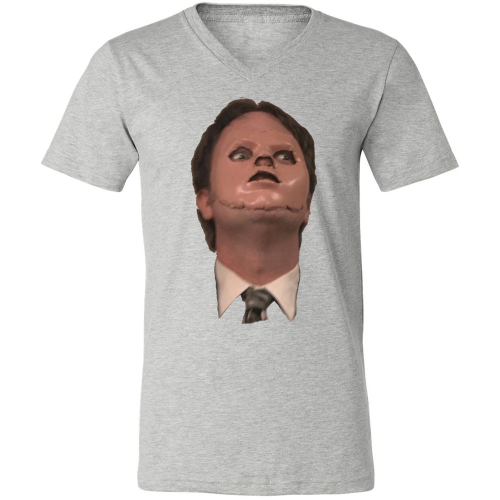 Unisex V-Neck T-Shirt - 35EXWUGY - Athletic Heather - 7