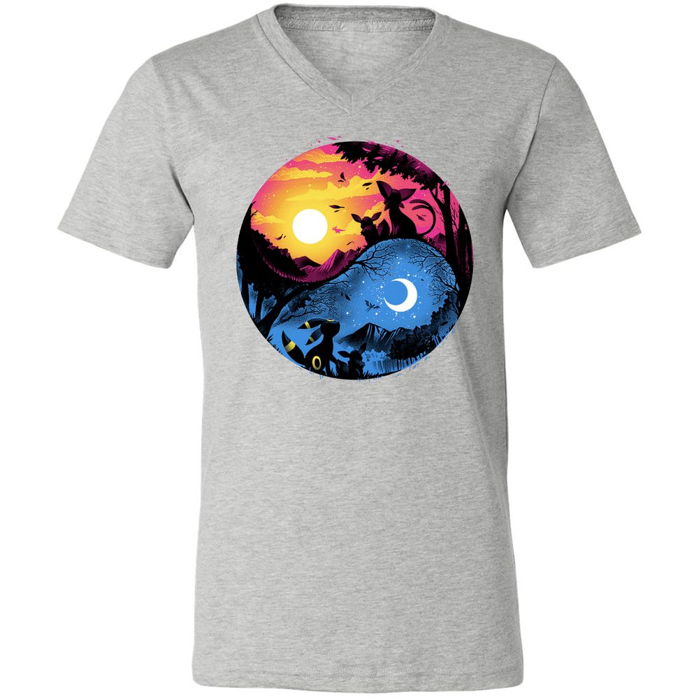 Unisex V-Neck T-Shirt - N5W3CVUN - Athletic Heather - 7