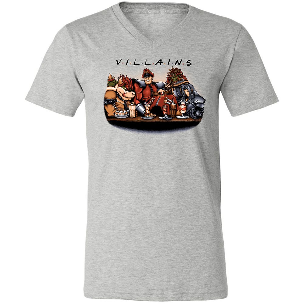 Unisex V-Neck T-Shirt - 3RR22SFN - Athletic Heather - 7