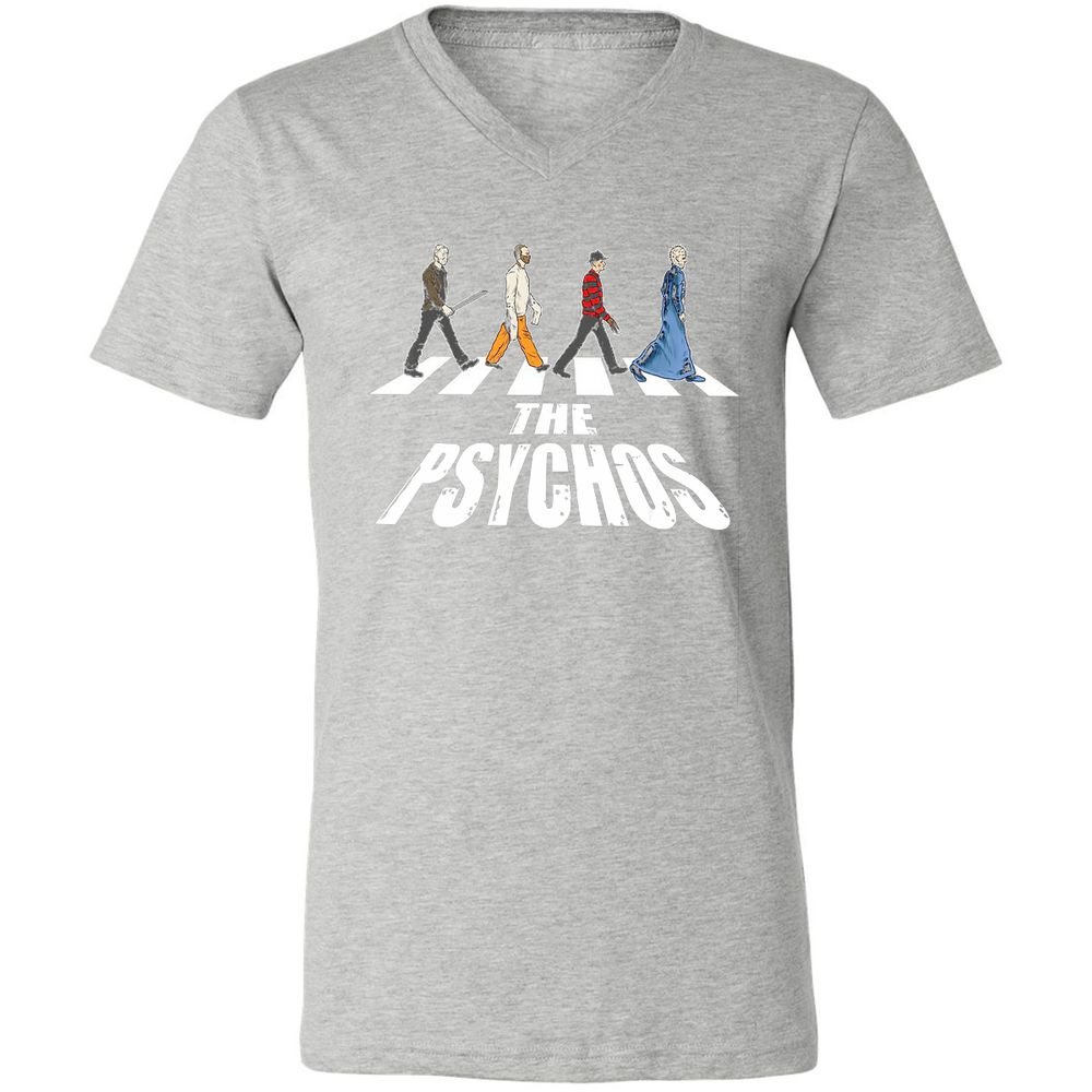 Unisex V-Neck T-Shirt - LGDAVV2B - Athletic Heather - 7