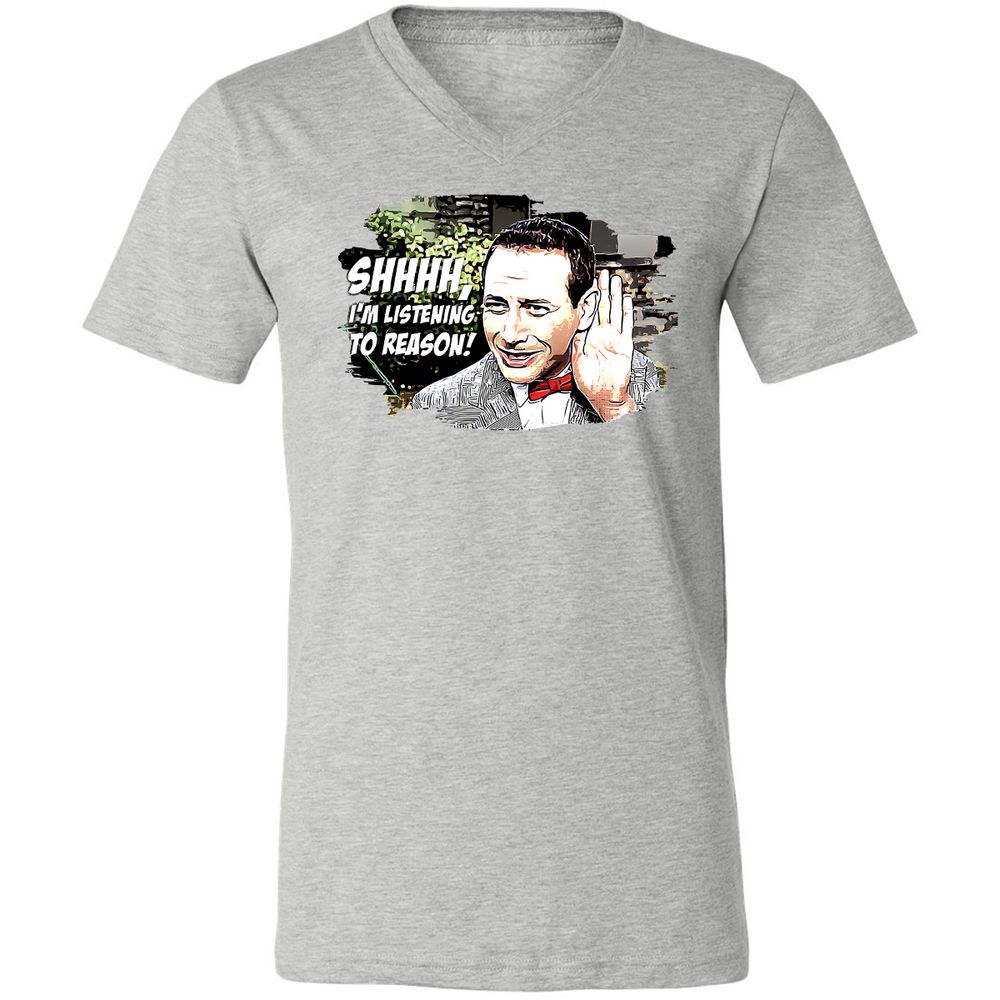 Unisex V-Neck T-Shirt - C4J2TBSS - Athletic Heather - 7